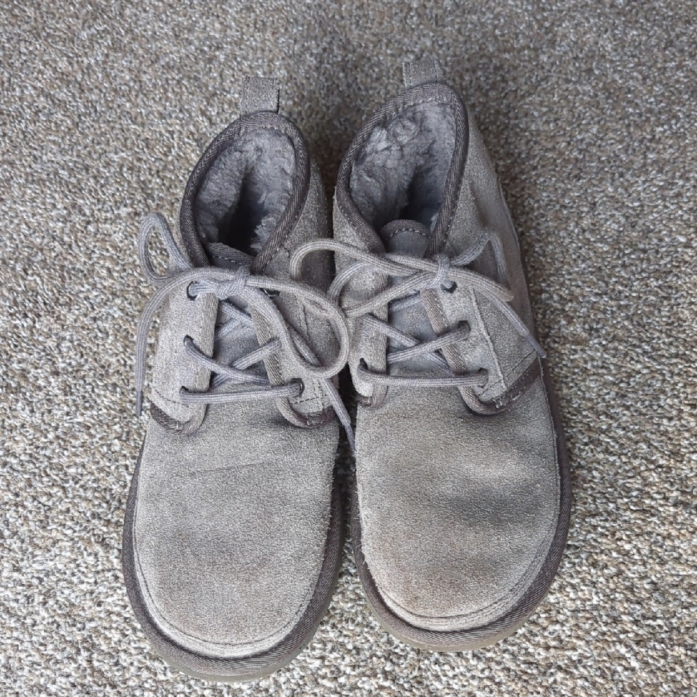 UGG Gray Suede Neumel Chukka Boots